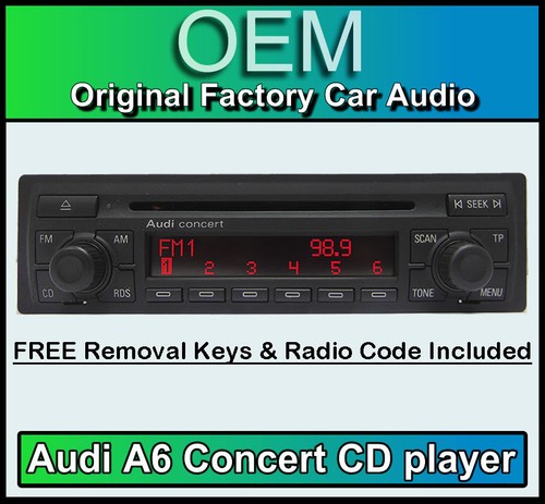Audi concert autoradio stereo - audi,